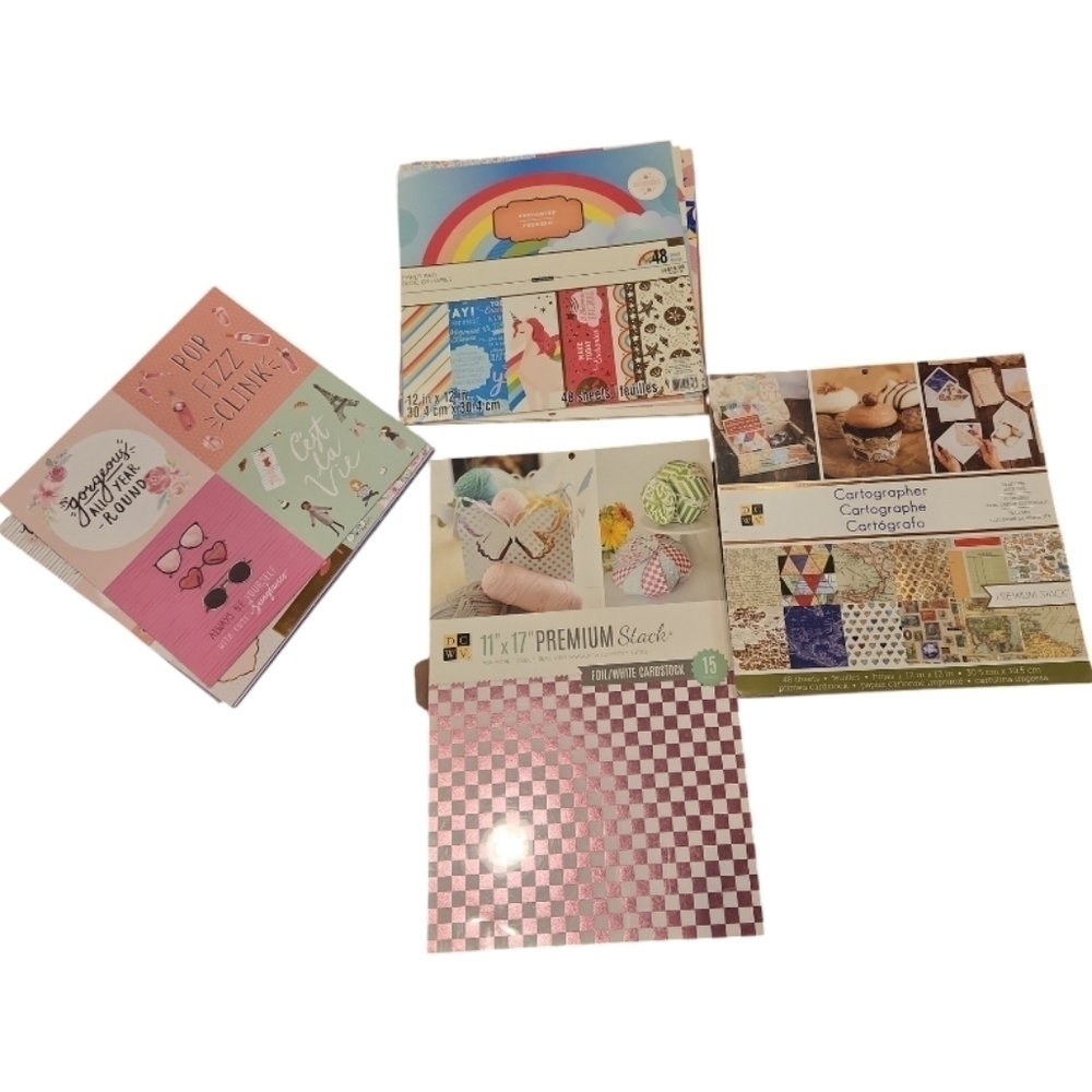 Scrapbooking Crafting Paper Lot